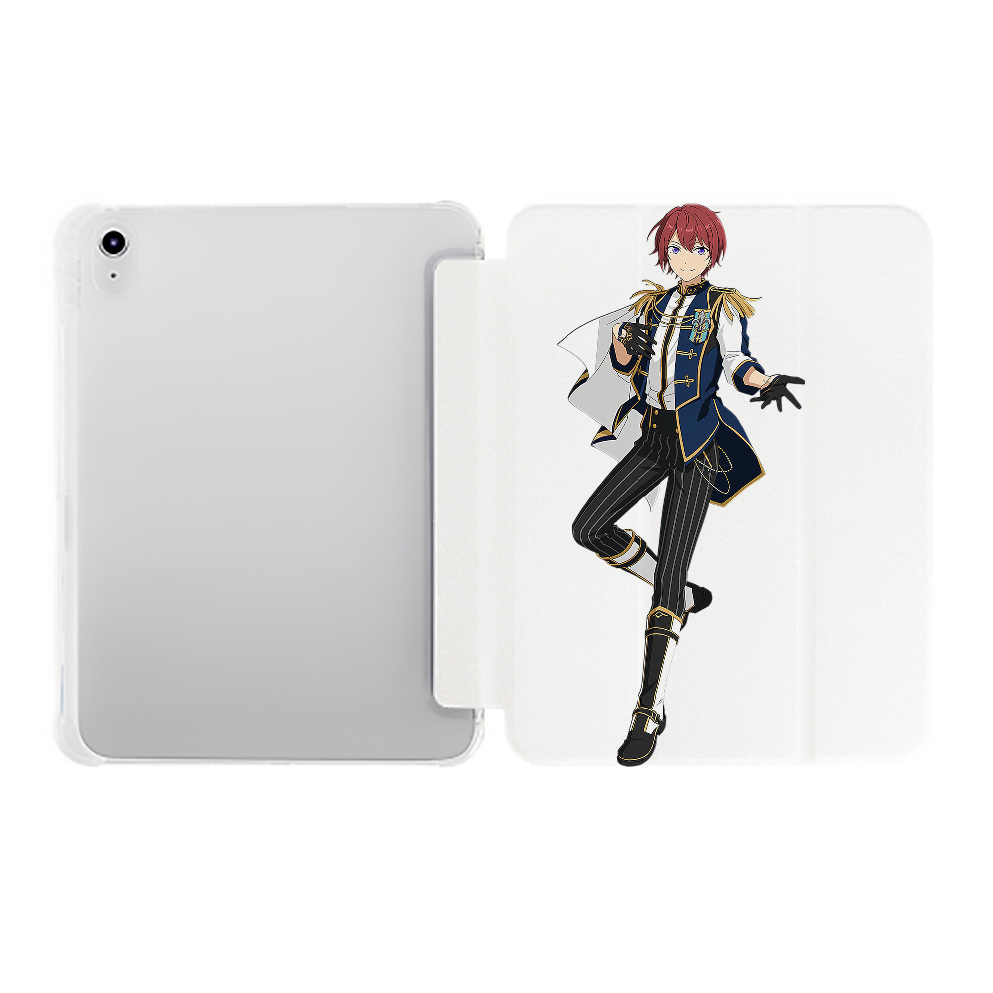 （画像用） あんさんぶるスターズ! Ensemble Stars IPad ケース ペン収納付き 三つ折りスタンド PUレザー×シリコン 対応機種9.5/10.5/10.9インチ